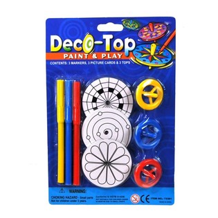 ENSEMBLE DE TOUPIES AVEC FEUTRES (12 pcs)