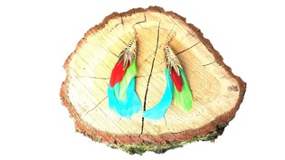Boucles d'Oreilles Style Ibiza Multicolores (1 pc)