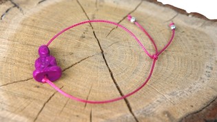 Bracelet Ibiza Bouddha Aubergine (1 pc.)