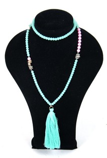 Collier Vert Menthe - Style Ibiza (1 pc)
