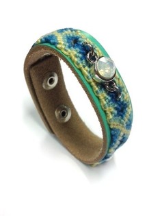 Bracelet de Luxe Style Ibiza Vert Menthe (1 pc)
