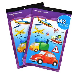 CAHIERS DE GOMMETTES MOD&Egrave;LE : V&Eacute;HICULES (12 pcs)