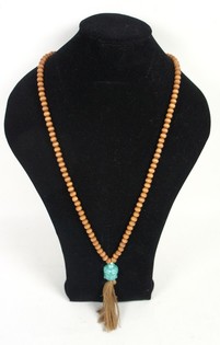 Collier marron Bouddha (1 pc)