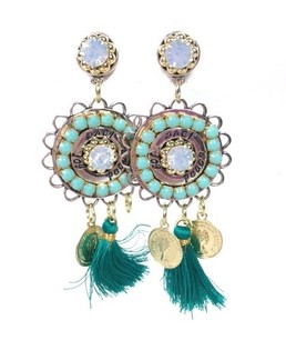 Boucles d'oreilles style Ibiza (1 pc)