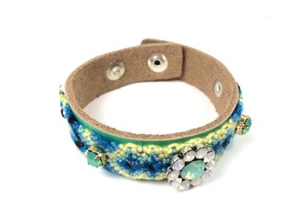 Bracelet Look Ibiza de Luxe Fleur Menthe (1 pc)