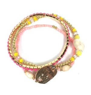 Bracelet 3 Rangs Style Ibiza (1 pc)