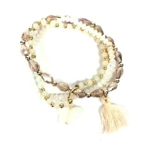 Bracelet Ibiza 3 Rangs Blanc (1 pc)