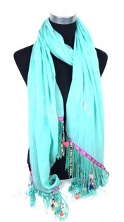 &Eacute;charpe Style Ibiza Turquoise (1 pc)