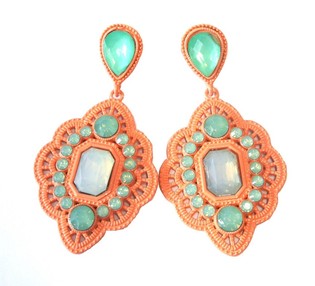 Boucles d'oreilles Ibiza Saumon (1 pc)