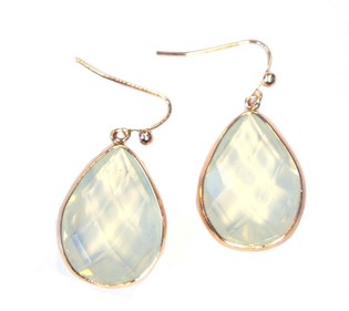 BOUCLES D'OREILLES STYLE IBIZA TRANSPARENT (1 pc)