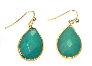 Boucles d'oreilles Bleu/Vert Style Ibiza (1 pc)