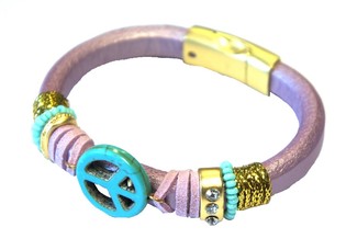 Bracelet Ibiza Violet Signe Peace (1 pc)