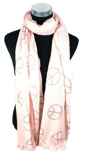 &Eacute;charpe Look Ibiza Saumon Peace (1 pc)