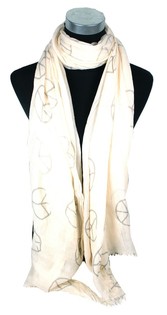 &Eacute;charpe Look Ibiza Cr&egrave;me Peace (1 pc)