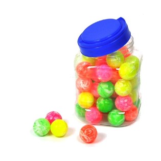 BALLES REBONDISSANTES COLOR&Eacute;ES EN POT (50 pcs)
