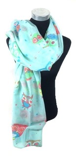 &Eacute;charpe Menthe avec Chouette (1 pc)