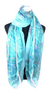 &Eacute;charpe Style Ibiza Turquoise (1 pc)