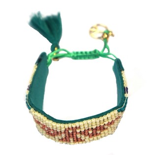 Bracelet Look Ibiza P&eacute;trole (1 pc.)
