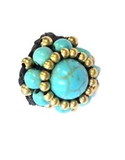 Bague Style Ibiza avec Pierre Turquoise | Bijoux Boho