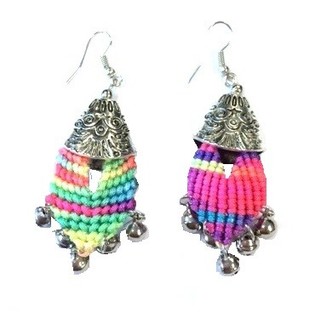 Boucles d'oreilles multicolores (1 pc.)