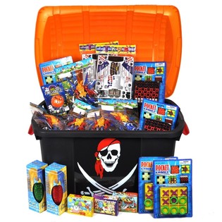 Grand Coffre au Tr&eacute;sor de Pirate - P&ecirc;che &agrave; la Ligne (Avec 100 jouets de luxe)