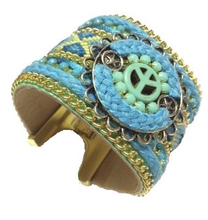 Bracelet Large Bleu Peace (1 pc)