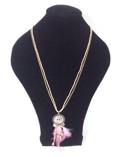 Collier Style Ibiza Peace Saumon (1 pc)