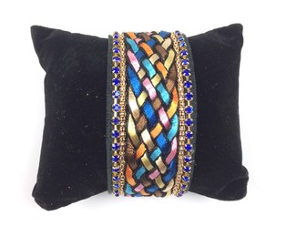 Bracelet Ibiza Bleu (1 pc) - Fermoir Aimant&eacute;