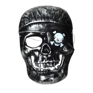 Masques de Pirate T&ecirc;te de Mort en Pr&eacute;sentoir (58 pcs.)