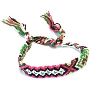 Bracelet tress&eacute; style Ibiza multicolore (3 pi&egrave;ces)