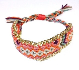 Bracelet Tress&eacute; Multicolore (1 pc.)