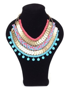 Collier Turquoise Rose (1 pce)
