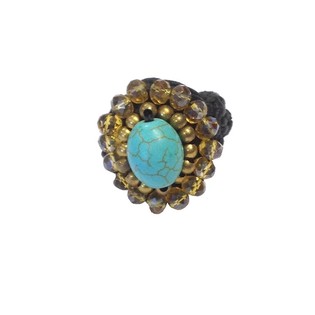 Bague avec Pierre Turquoise | Style Ibiza | Grossiste B2B
