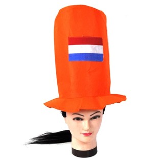 Chapeau haut-de-forme orange (24 pcs.)