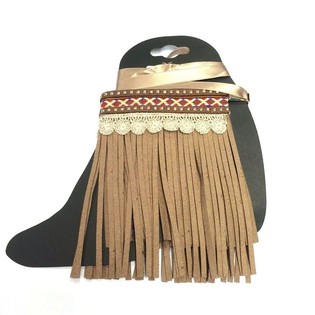 Bijou de Botte de Luxe &agrave; Franges Cognac (1 pc)