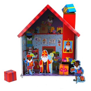 Maison de Saint-Nicolas 3D &agrave; Construire (2 pi&egrave;ces)