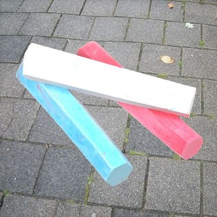 Grande Craie de Trottoir 3 Pièces (12 sets)