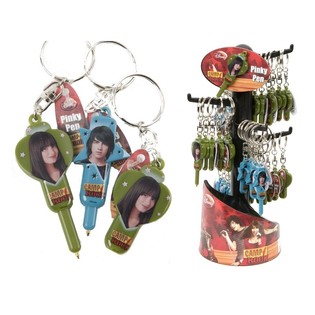 Porte-cl&eacute;s Stylo CAMP ROCK sur pr&eacute;sentoir (36 pcs)