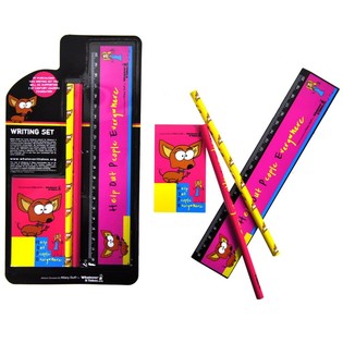 SET D'ÉCRITURE 4 PIÈCES SUR CARTE (6 pcs)