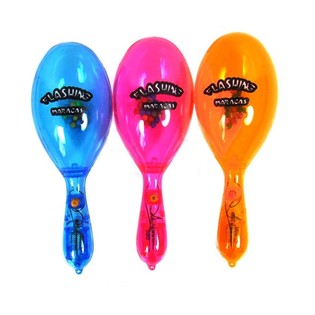 Maracas Lumineuses (12 pi&egrave;ces) - Maracas LED en Gros