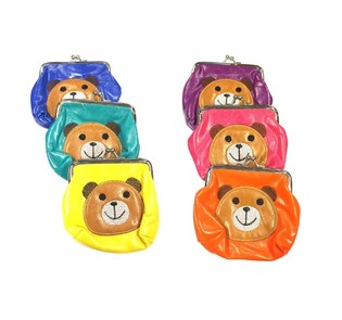 Porte-monnaie Enfant Motif Ours Couleurs Mixtes (6 pcs)