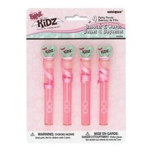 Set de bulles de savon Bratz 4 pi&egrave;ces sur carte (12 pcs)