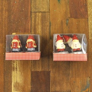4 BOUGIES CHAUFFE-PLAT FIGURINES DE NOËL (12 pcs)