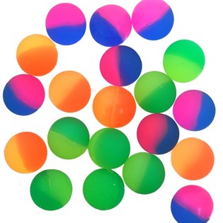 Petites balles rebondissantes en pot - 2,7 cm (144 pcs)