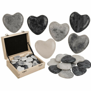 PIERRES NATURELLES C&OElig;UR - WORRY STONES (36 pcs)