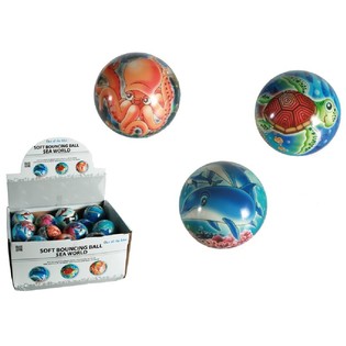Balles Rebondissantes Souples Animaux Marins (24 pcs)