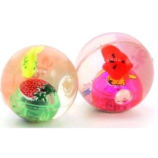 Balles Rebondissantes Transparentes avec Figurines (36 pcs)