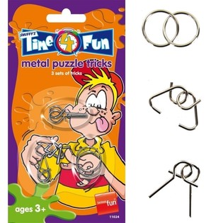 SMIFFY'S 3 casse-t&ecirc;tes en m&eacute;tal sur carte (24 pcs)