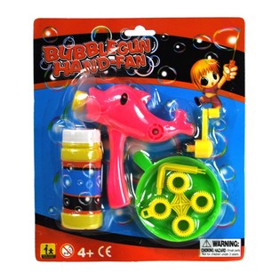 PISTOLET &Agrave; BULLES ET VENTILATEUR &Agrave; MAIN 2-EN-1 (12 pcs)