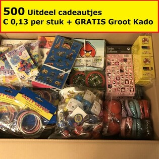 M&Eacute;GA MIX DE CADEAUX POUR TOMBOLA 500 PCS + CADEAU GRATUIT